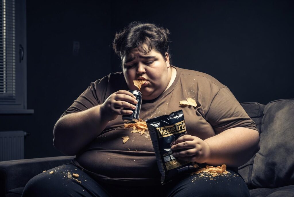 poor sleep leading to unhealthy eating and weight gain