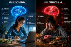 poor sleep affecting brain and sugar cravings