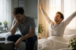 good sleep vs poor sleep mood difference