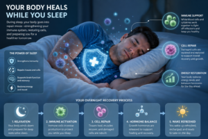 deep sleep helping body recovery and repair