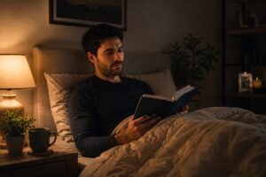 Warm lighting helps signal the brain that it's time to prepare for sleep.